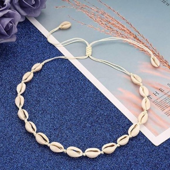 Natural Cowrie Shell Choker Necklace NEW in Box - Picture 6 of 8